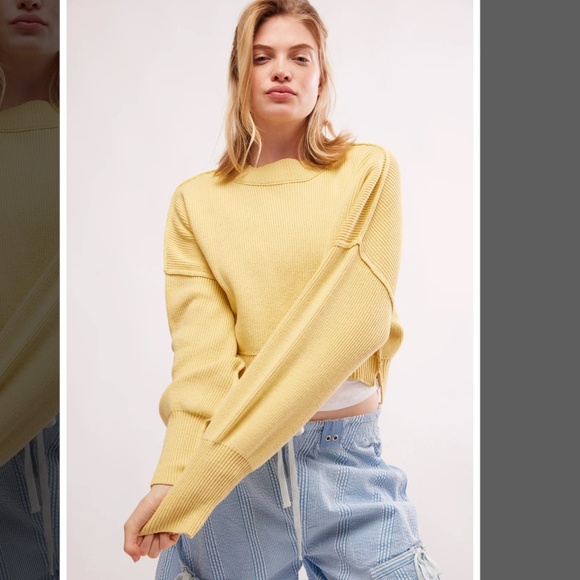 Free People Sweaters - NWOT Free People Easy Street Crop Pullover
